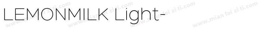 LEMONMILK Light字体转换